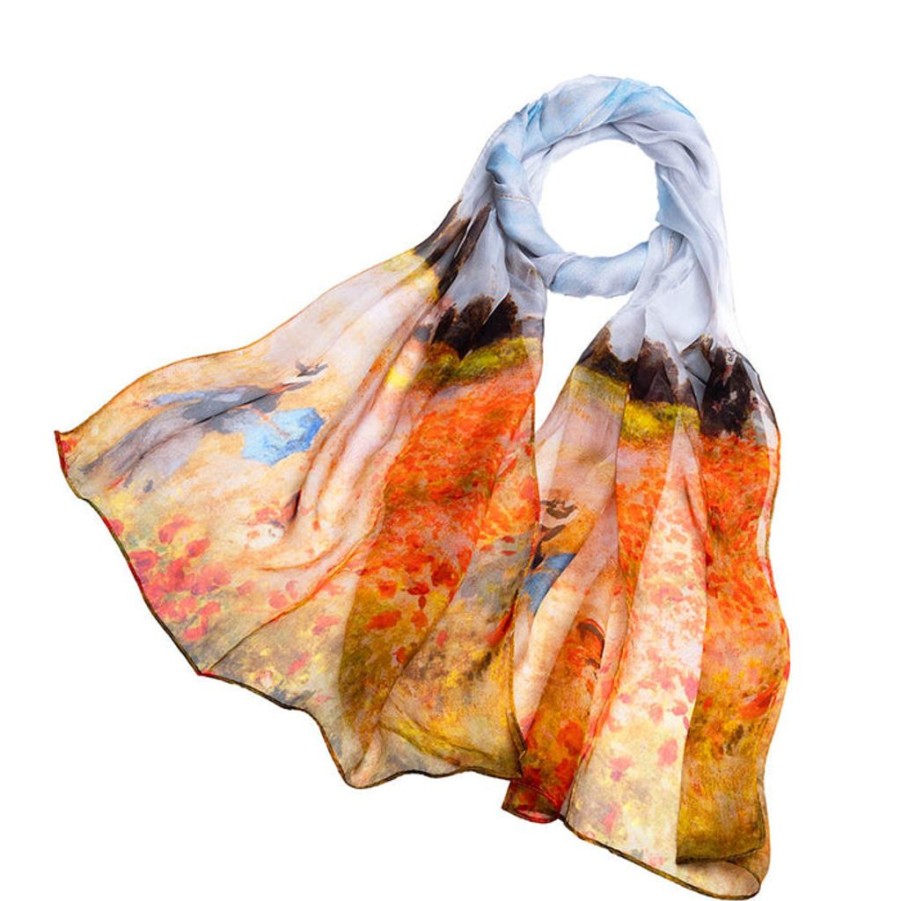 Wear British Isles | Claude Monet Poppy Field Silk Scarf