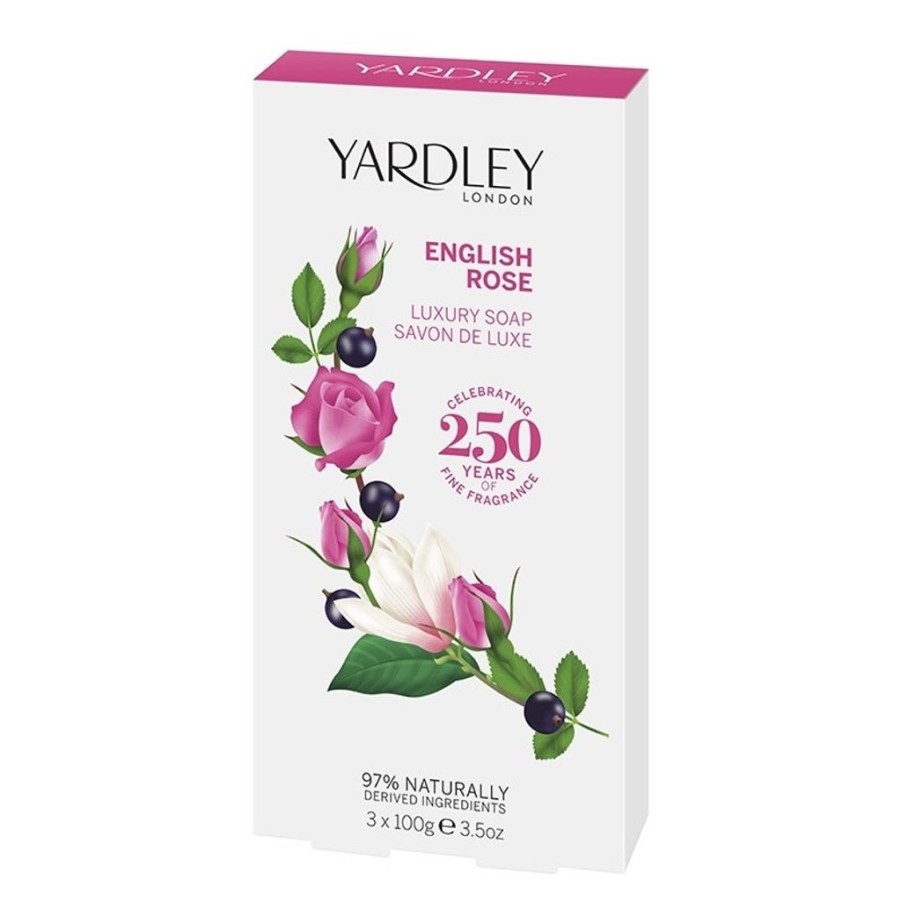 Bath & Body Yardley London Bar Soaps | Yardley English Rose Luxury Soap Set 3 X 100 G