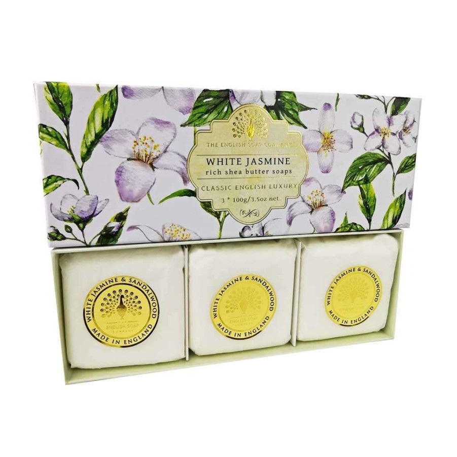 Bath & Body The English Soap Company Bar Soaps | The English Soap Company White Jasmine Hand Soap Gift Set