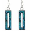 Wear British Isles Earrings | Lila Jewellery Paua Shell Rectangular Drop Earrings