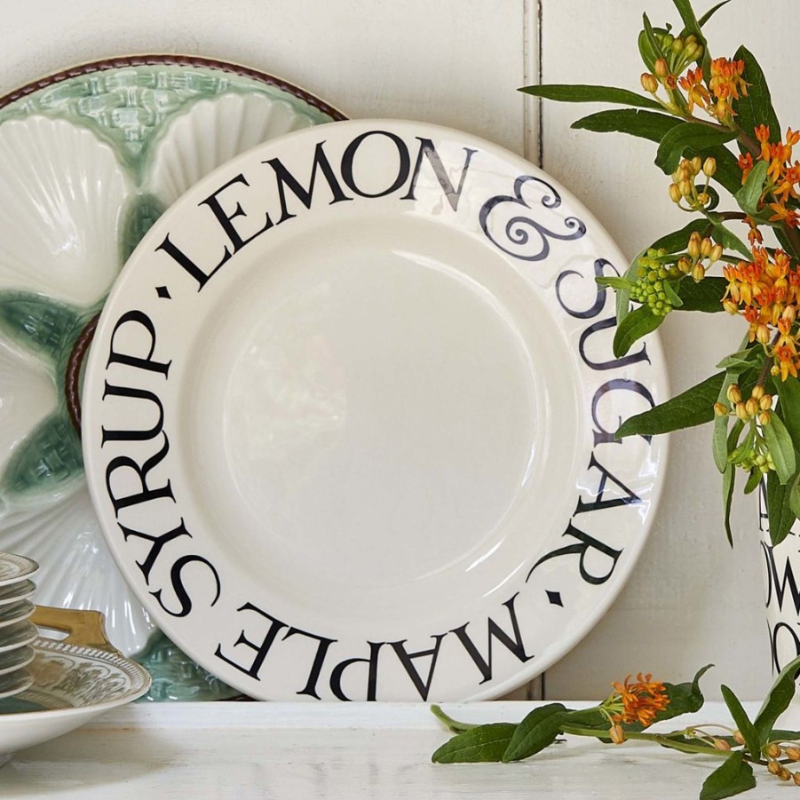 Tabletop Emma Bridgewater Emma Bridgewater | Emma Bridgewater Black Toast Lemon & Sugar 8.5" Plate