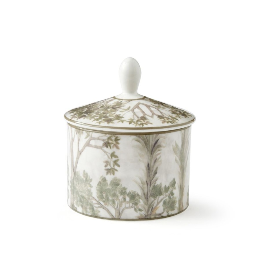 Tea Time Spode Creamers & Sugar Bowls | Kit Kemp For Spode Tall Trees Covered Sugar 10Oz