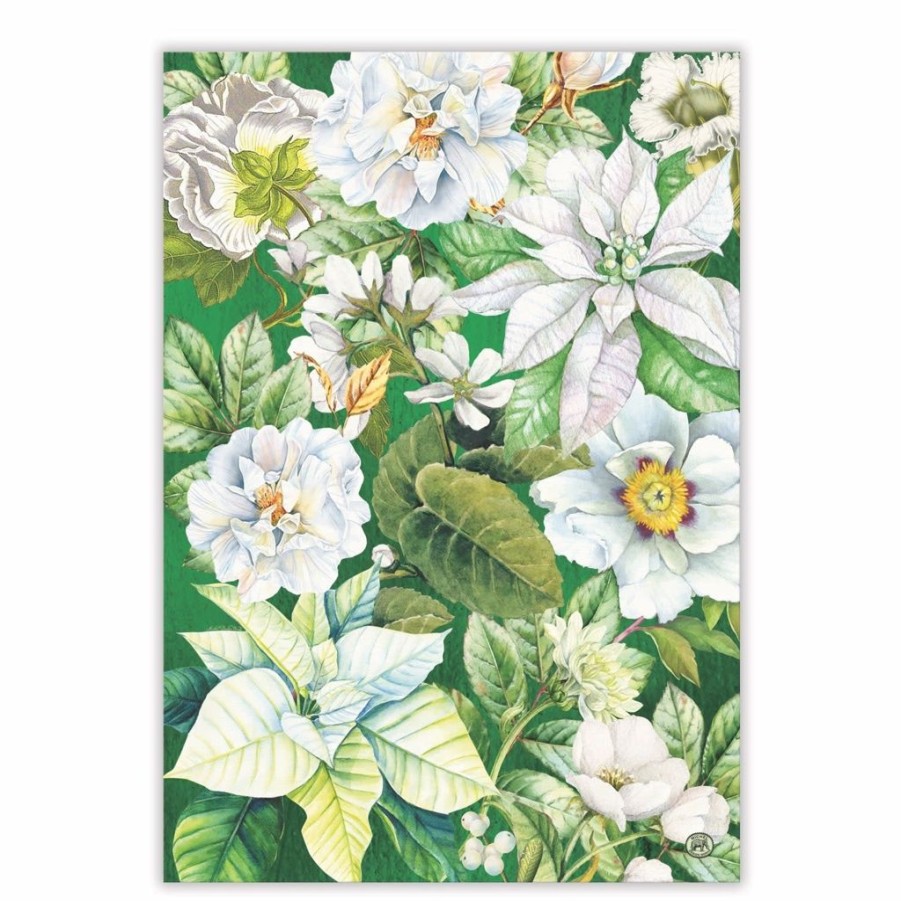 Tea Time Michel Design Works Holiday Tea Towels | Michel Design Works Winter Blooms Tea Towel