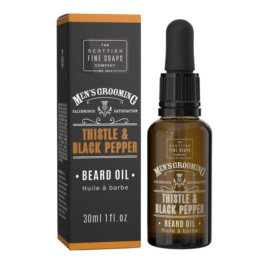 Bath & Body British Isles Beard & Mustache Care | Scottish Fine Soaps Co Thistle & Black Pepper Beard Oil 30Ml