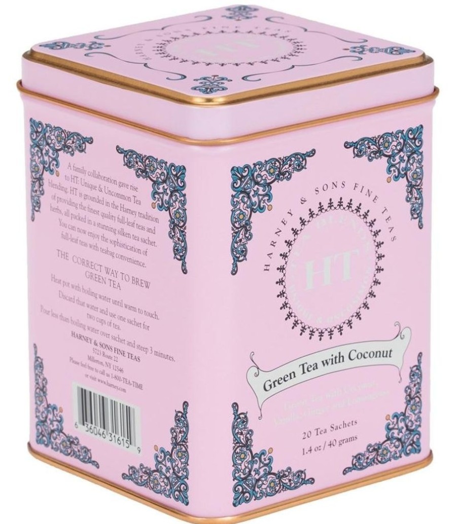 Tea Time Harney & Sons Harney & Sons | Harney & Sons Green Tea With Coconut 20S Ht Tin