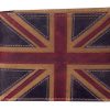 Wear British Isles | Mala Leather Union Jack Brown Rfid Coin Wallet