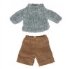 Children Maileg | Maileg Knitted Sweater & Pants For Big Brother