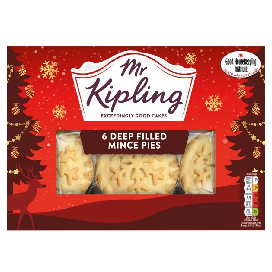 Food British Isles | Mr Kipling Deep Filled Mince Pies 6 Pack