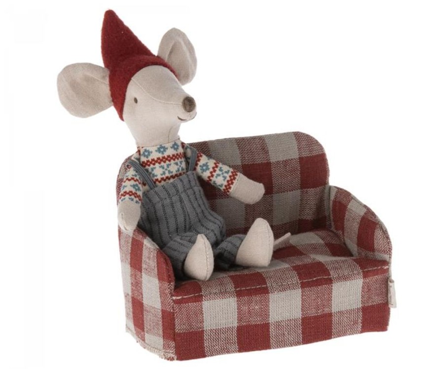 Children Maileg | Maileg Mouse Couch Red