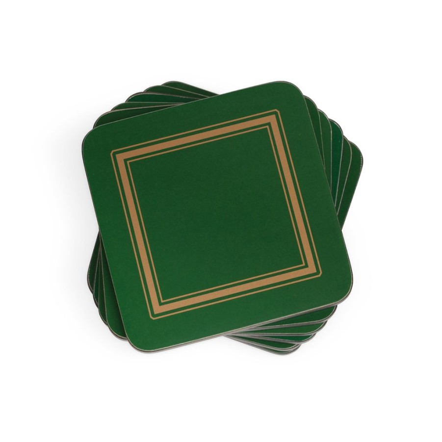 Tabletop Pimpernel | Pimpernel Classic Emerald Coasters