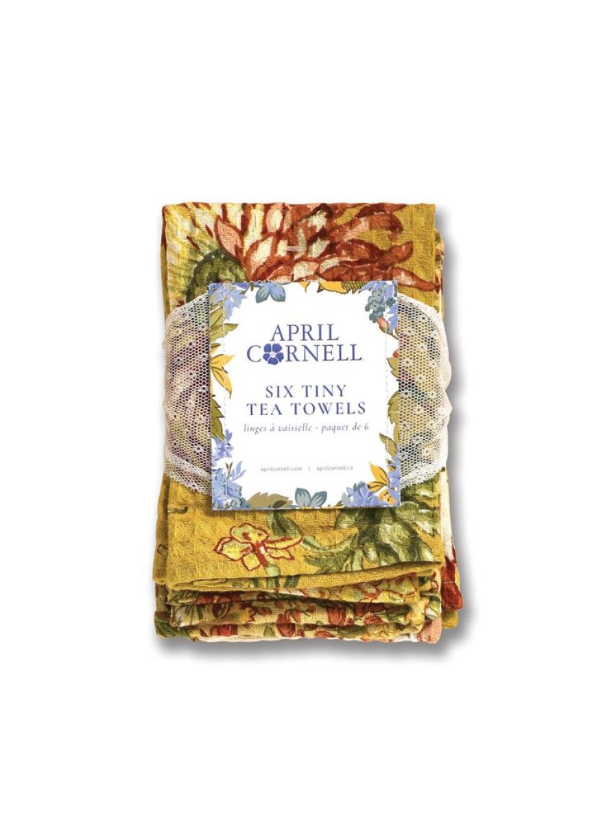 Tea Time April Cornell Tea Towels | April Cornell Country Road Patchwork Tiny Tea Towel Bundle (Set Of 6)