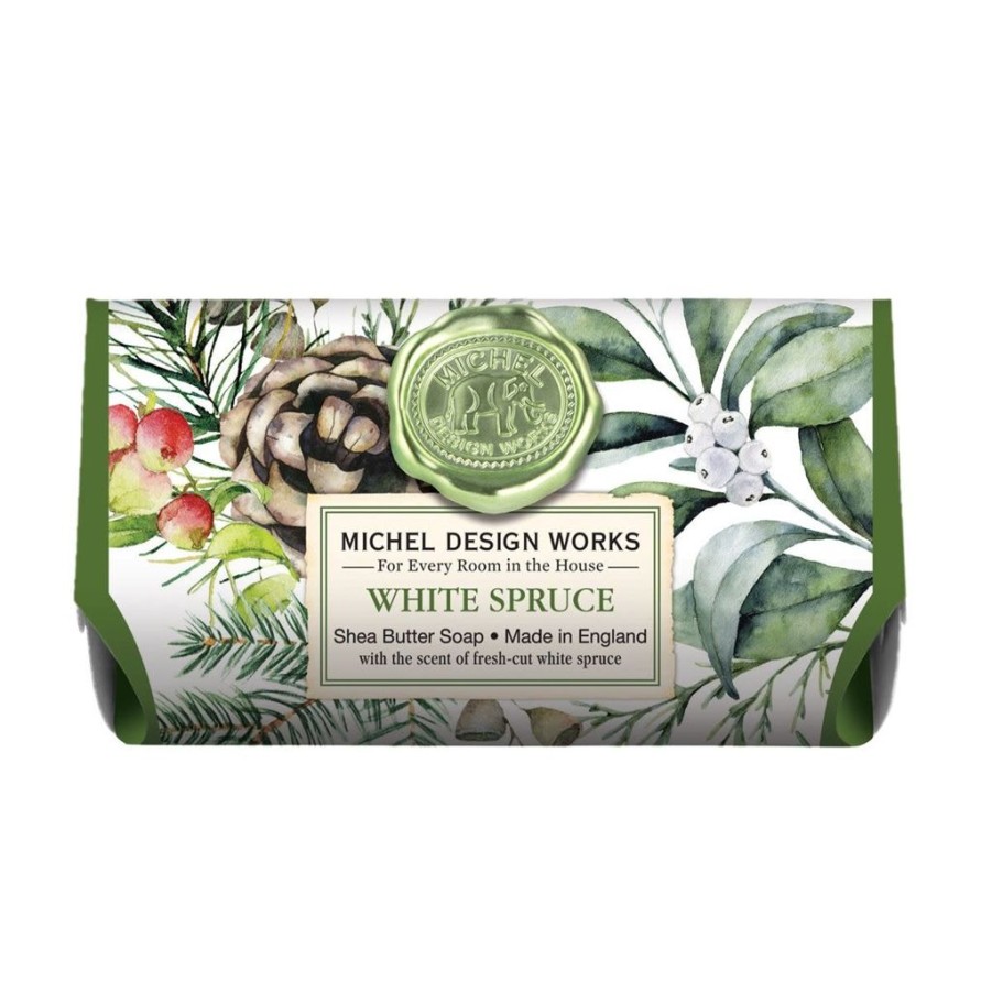 Bath & Body Michel Design Works Holiday Bar Soaps | Michel Design Works White Spruce Large Bar Soap