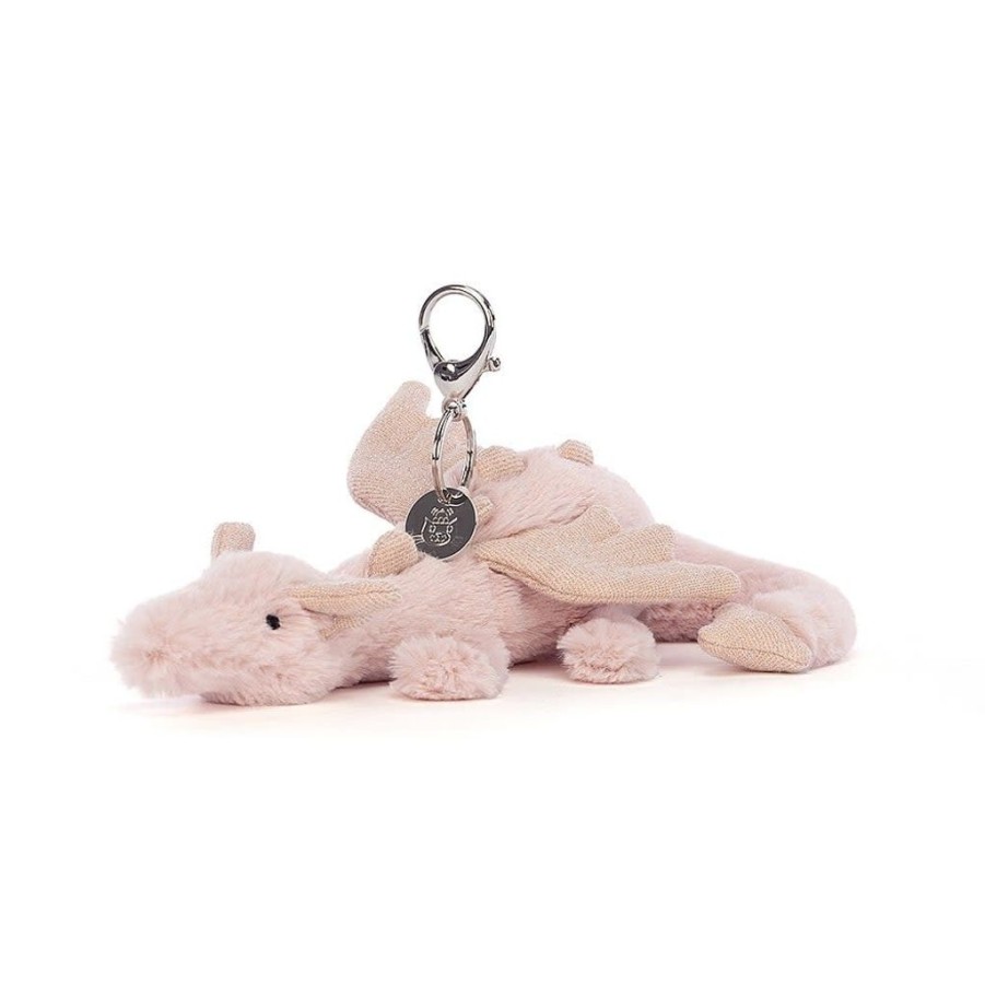 Children Jellycat | Jellycat Rose Dragon Bag Charm