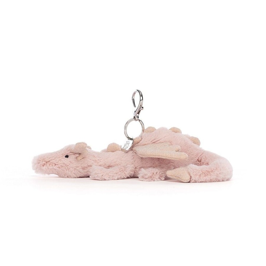 Children Jellycat | Jellycat Rose Dragon Bag Charm