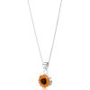 Wear Shrieking Violet Necklaces & Pendants | Shrieking Violet Sunflower Round Silver Pendant Necklace (Sp02)