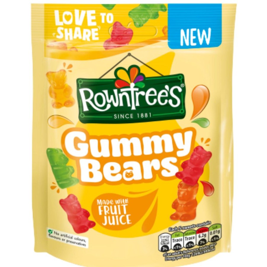 Food British Isles | Rowntree'S Gummy Bears Pouch (115G)