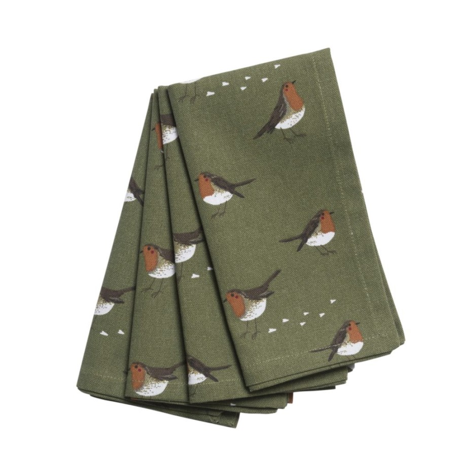 Tabletop British Isles | Sophie Allport Robin Cotton Napkins Set