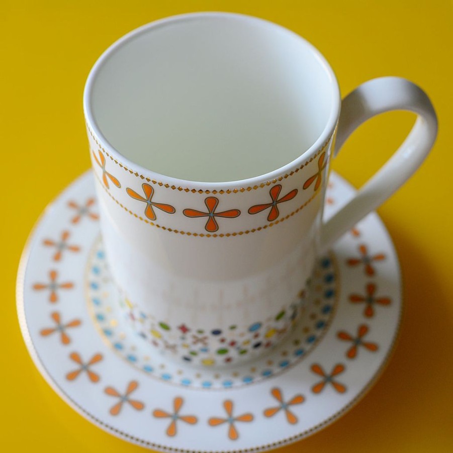 Tea Time British Isles Teacups & Saucers | Natalie Annette The Jubilee Collection Mug With Bread & Butter Saucer