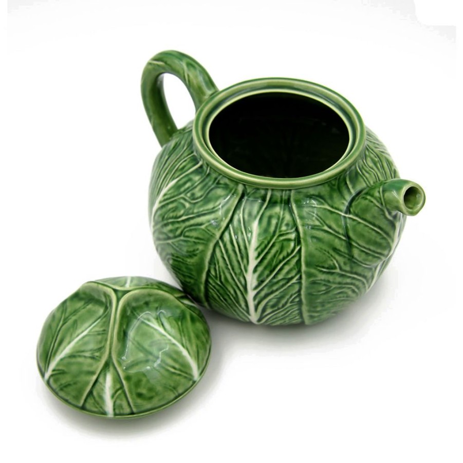 Tea Time British Isles Teapots | Vista Alegre Bordallo Pinheiro Cabbage Teapot