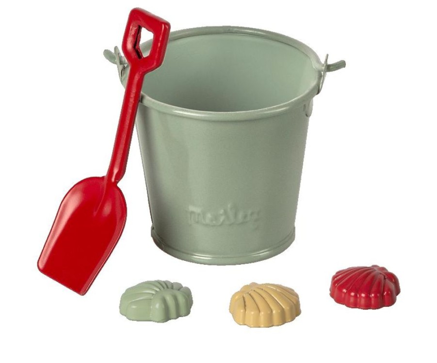 Children Maileg | Maileg Beach Set: Shovel, Bucket & Shells