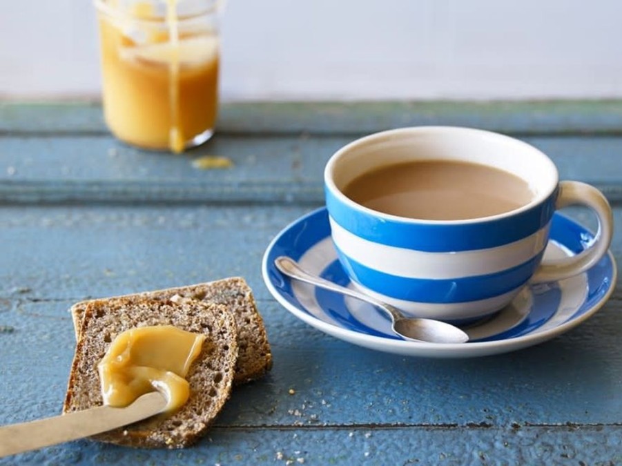 Tea Time Cornishware Teacups & Saucers | Blue Cornishware Breakfast Cup & Saucer