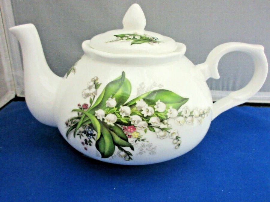 Tea Time British Isles Teapots | Lily Of The Valley Teapot