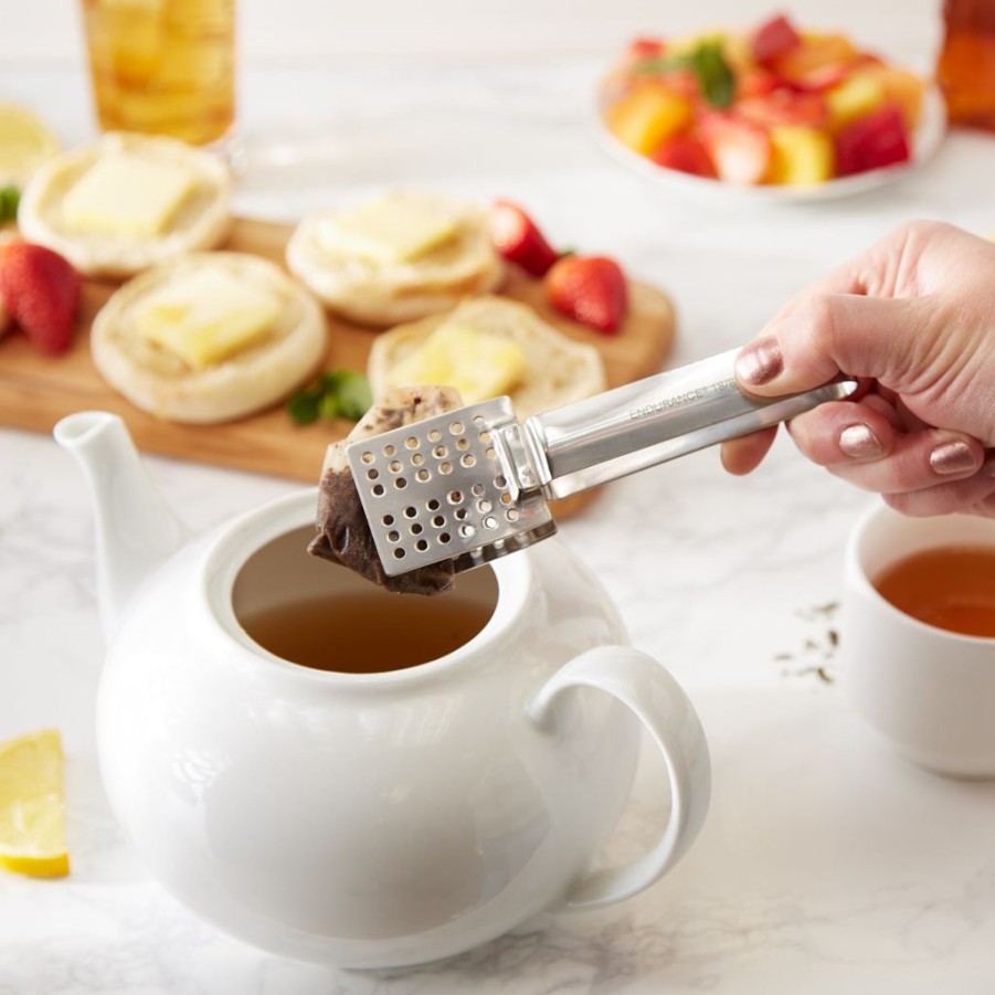 Tea Time British Isles Tea Bag Holders & Squeezers | Rsvp Endurance Mini Tea Tongs