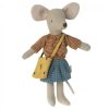 Children Maileg | Maileg Mum Mouse With Yellow Bag