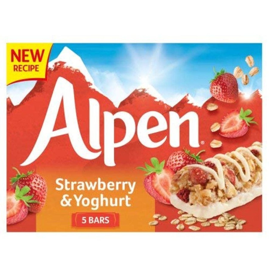 Food British Isles | Alpen Strawberry & Yogurt Bars 5 Pack