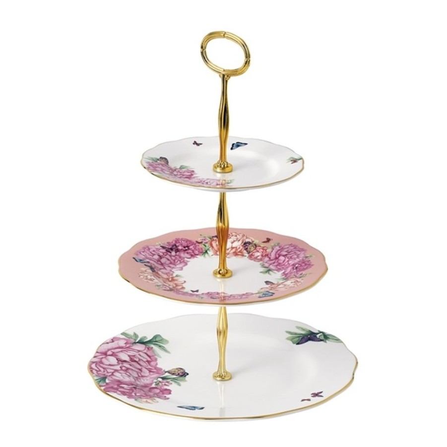 Tea Time Royal Albert Serving Plates | Royal Albert Miranda Kerr Friendship3-Tier Cake Stand