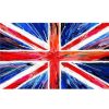 Tea Time British Isles Tea Towels | Union Jack Spin Painting Tea Towel