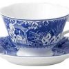 Tea Time Royal Crown Derby Teacups & Saucers | Mikado Blue Teacup & Saucer (Discontinued)