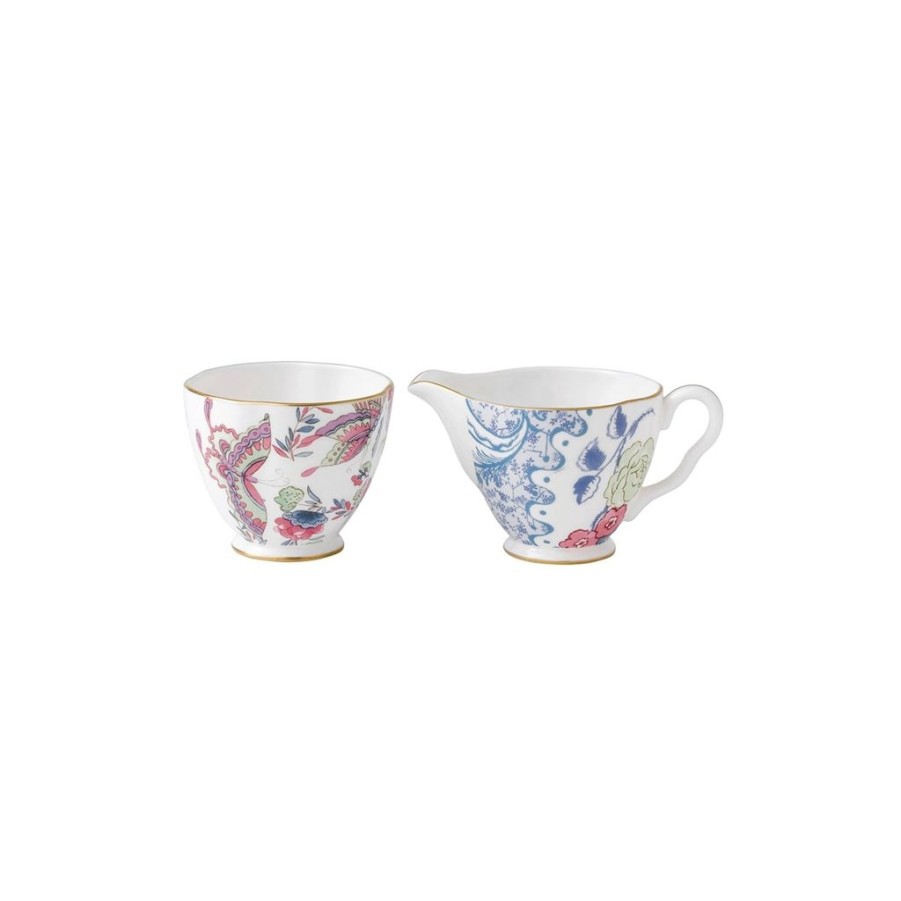 Tea Time Wedgwood Creamers & Sugar Bowls | Wedgwood Butterfly Bloom Creamer & Sugar Set