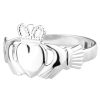 Wear Galway Crystal Rings | Galway Crystal Gents Sterling Silver Claddagh Ring, Size 9