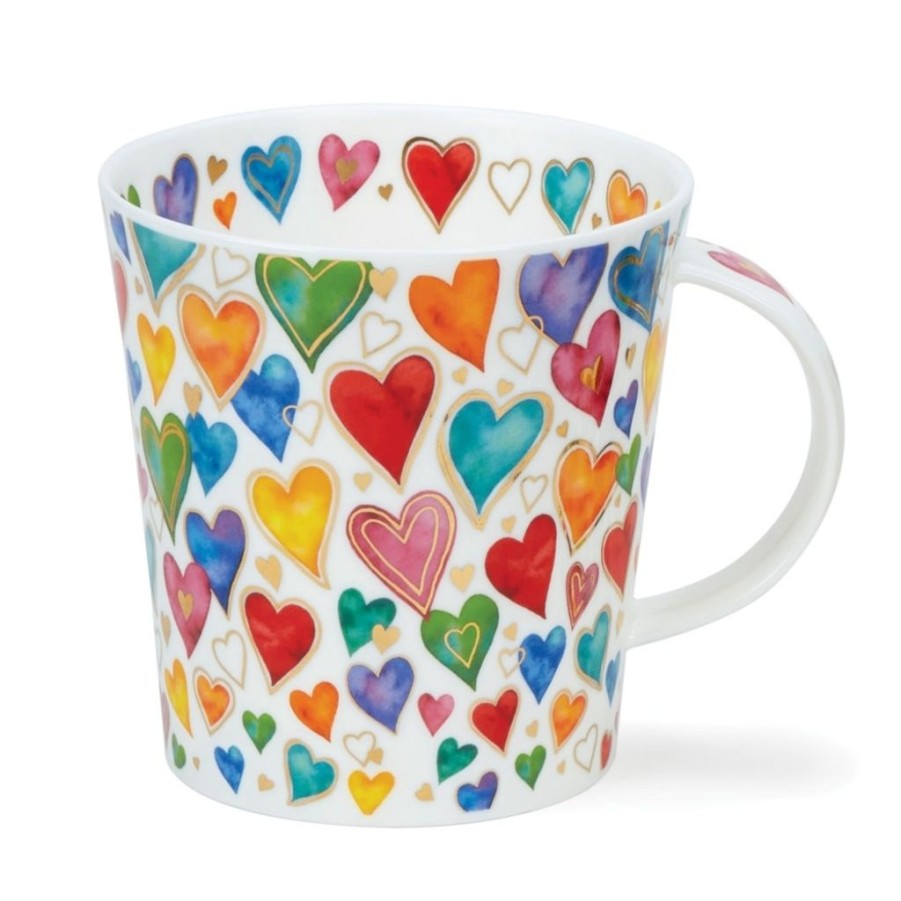 Tabletop Dunoon Shape: Lomond | Dunoon Lomond Dazzle Hearts Mug