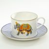 Tea Time Halcyon Days Teacups & Saucers | Halcyon Days - Ceremonial Indian Elephant Teacup & Saucer