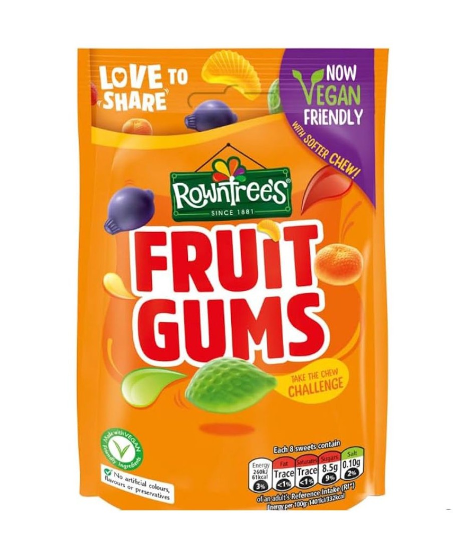 Food British Isles | Rowntree'S Fruit Gums Pouch 120G