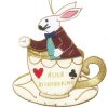 Decor St. Nicolas | St. Nicolas White Rabbit In A Cup Ornament