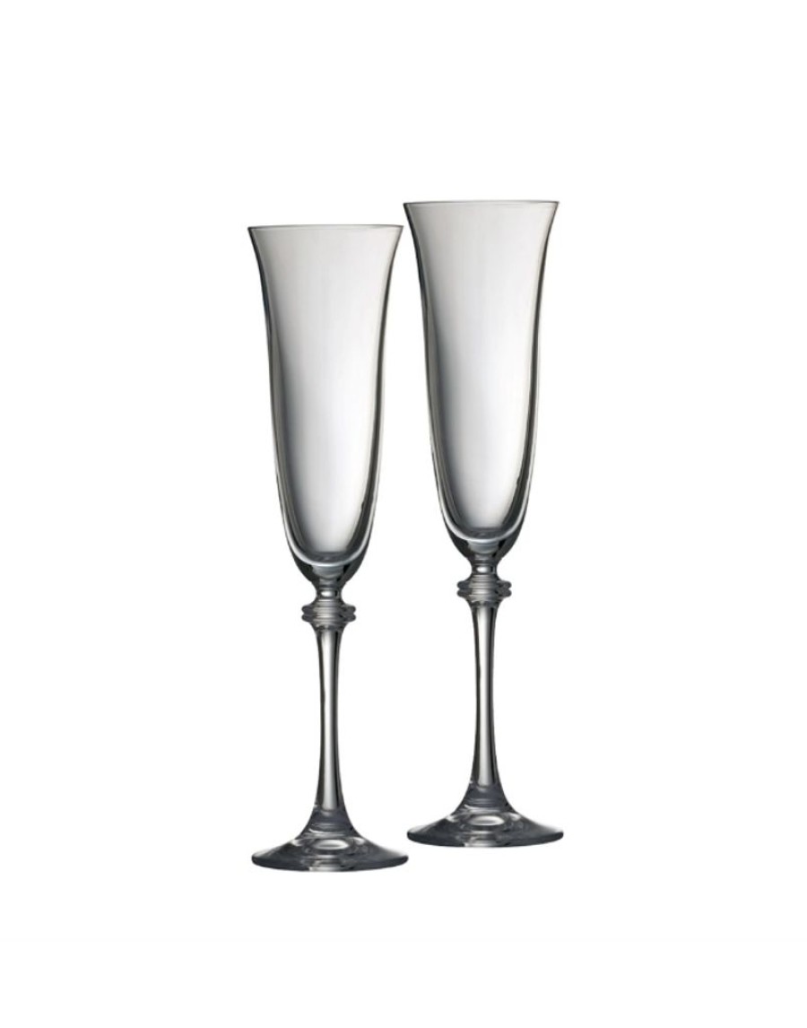 Tabletop Galway Crystal | Galway Crystal Liberty Flutes, Set Of 2