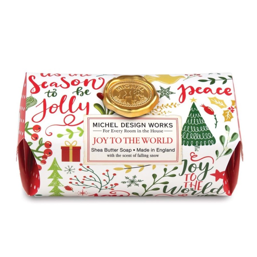 Bath & Body Michel Design Works Holiday Bar Soaps | Michel Design Works Joy To The World Large Bath Soap Bar