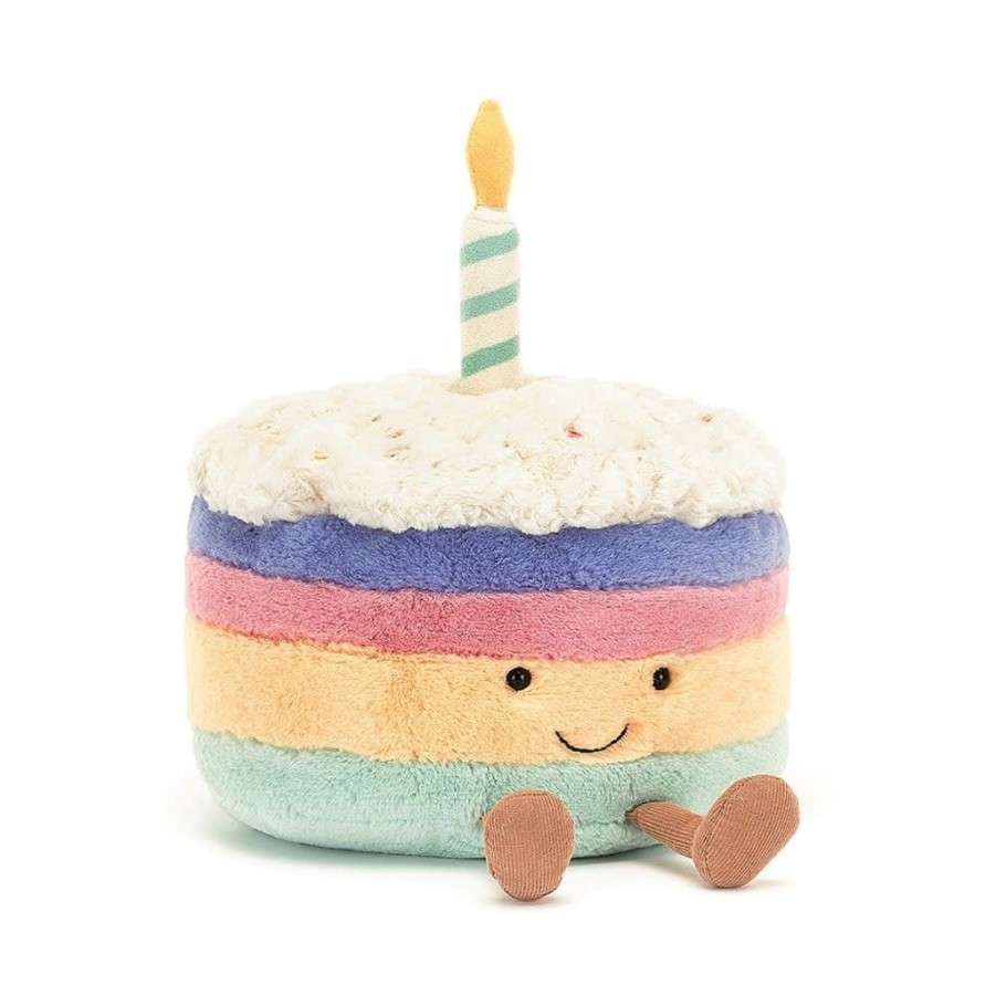 Children Jellycat | Jellycat Amuseable Rainbow Birthday Cake