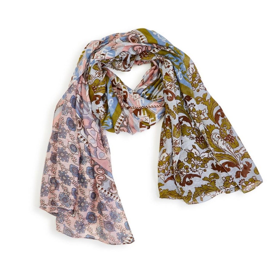 Wear British Isles | Patchwork Pastel Print Scarf