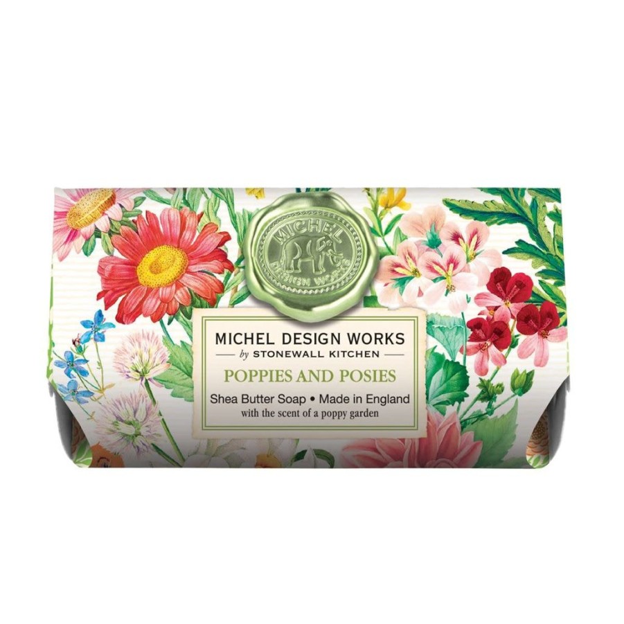 Bath & Body Michel Design Works Bar Soaps | Michel Design Works Poppies And Posies Bath Soap Bar