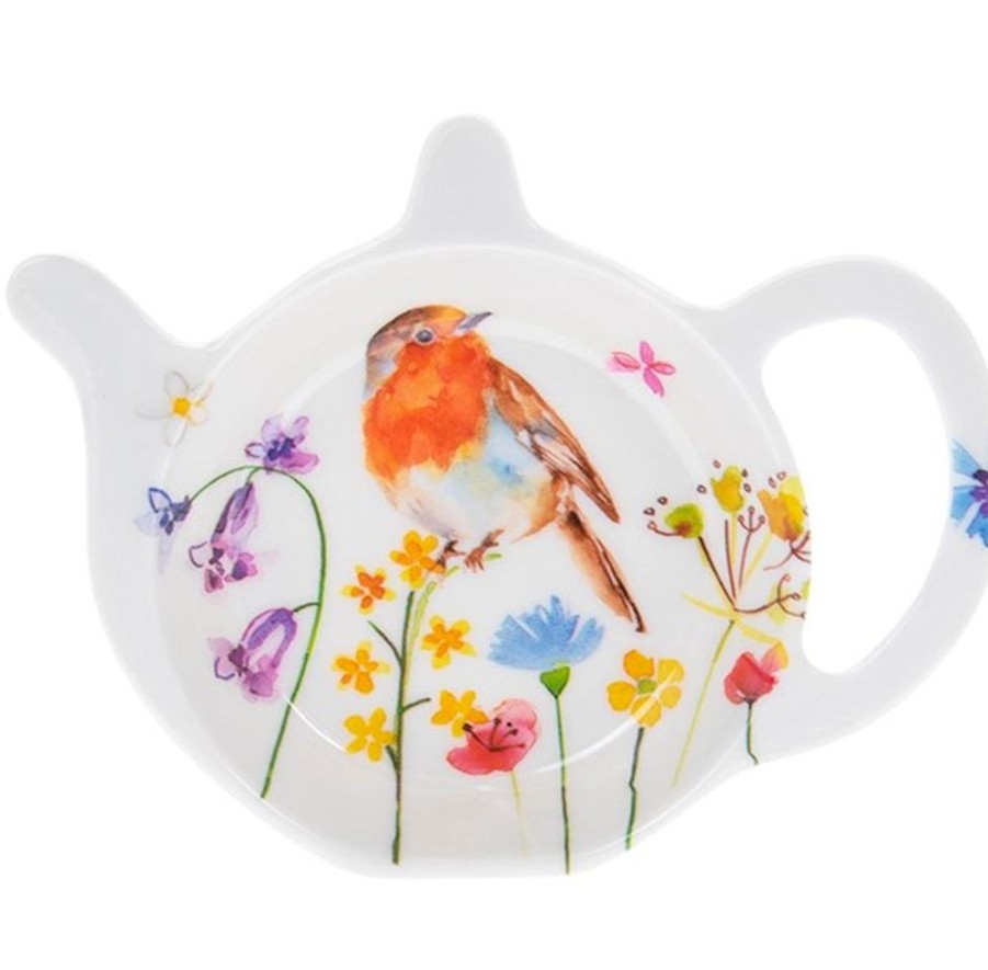 Tea Time British Isles Tea Bag Holders & Squeezers | Garden Bird Tea Tidy