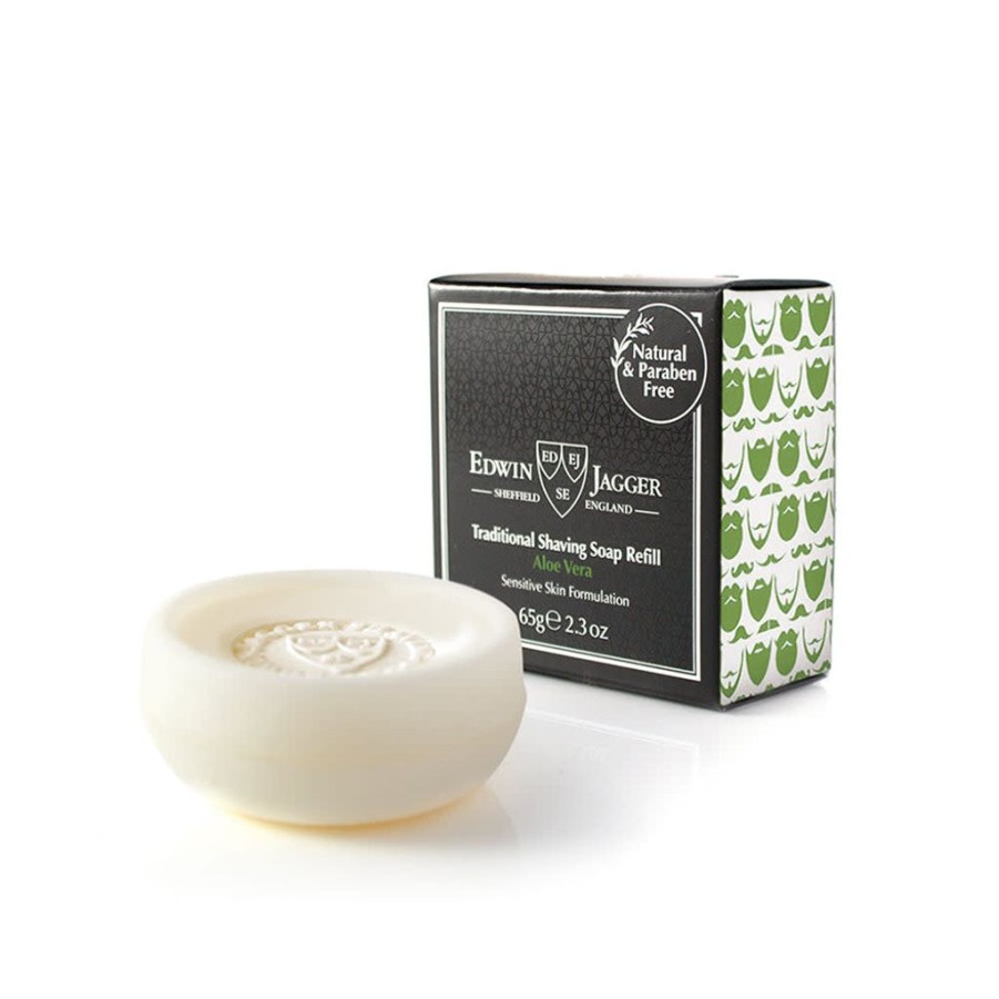 Bath & Body Edwin Jagger Shaving Soaps & Cream | Edwin Jagger Taditional Shaving Soap Refill - Aloe Vera