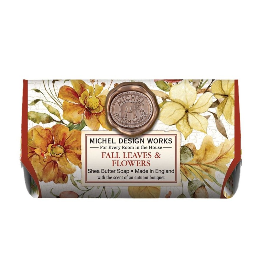 Bath & Body Michel Design Works Holiday Bar Soaps | Michel Design Works Fall Leaves & Flowers Large Bath Soap Bar