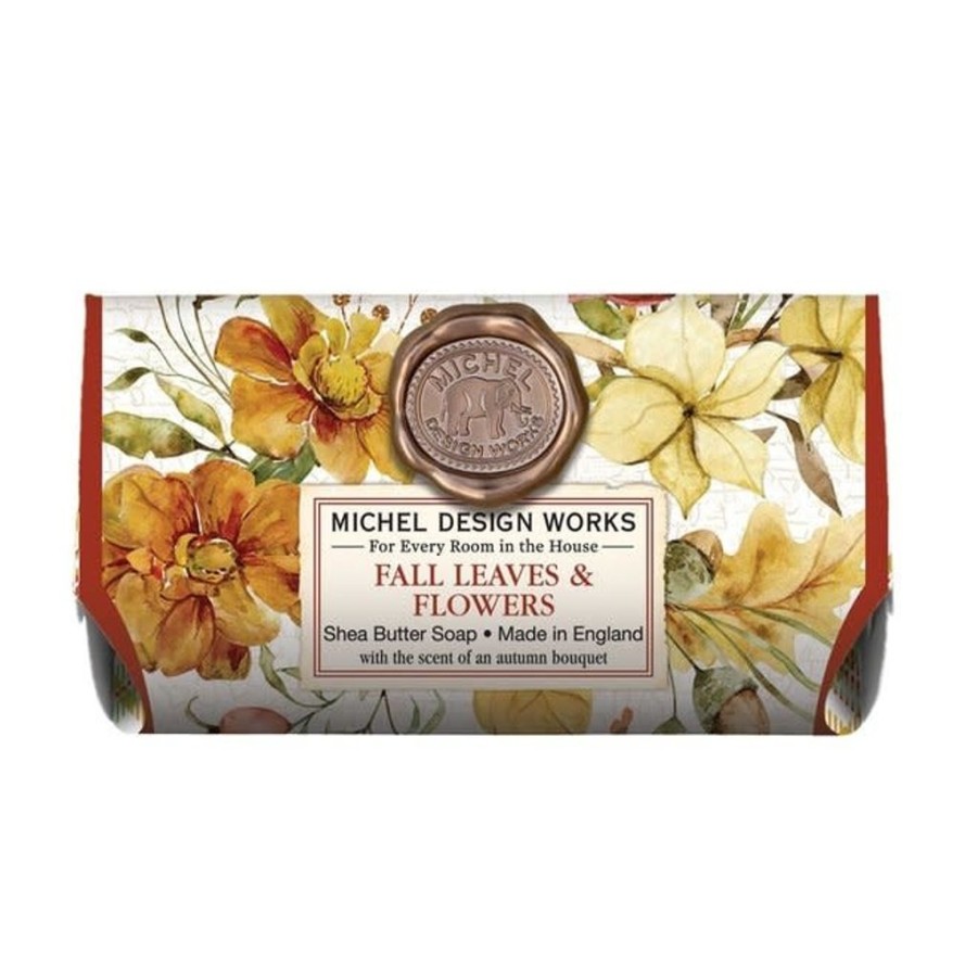 Bath & Body Michel Design Works Holiday Bar Soaps | Michel Design Works Fall Leaves & Flowers Large Bath Soap Bar