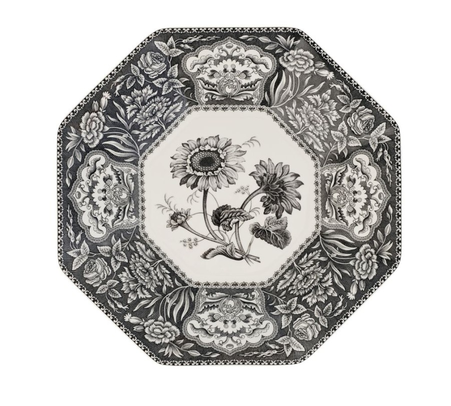 Decor Spode Home Accents | Spode Heritage Octagonal Platter 14" Floral