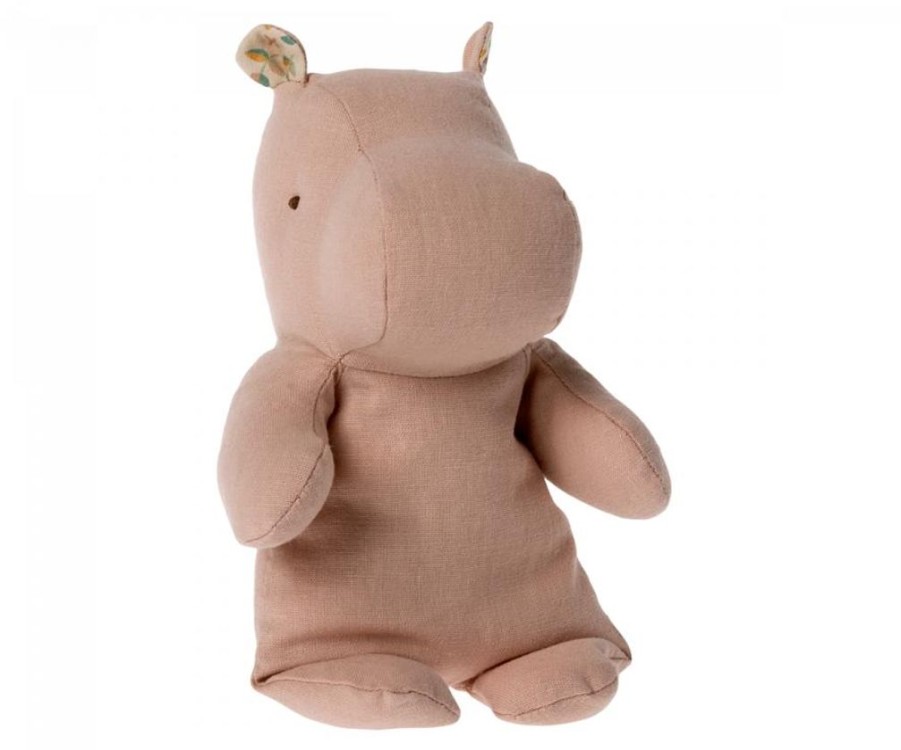 Children Maileg | Maileg Safari Friends Small Hippo (Soft Rose)