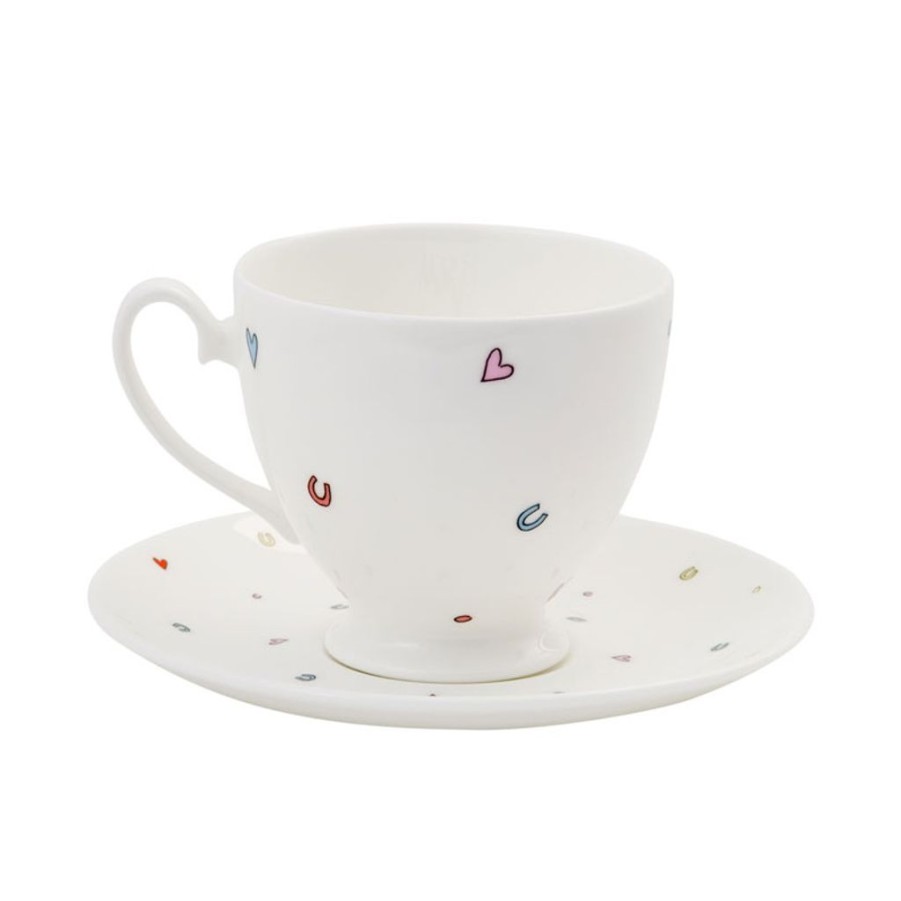 Tea Time British Isles Teacups & Saucers | Alison Gardiner Mrs Wedding Teacup & Saucer